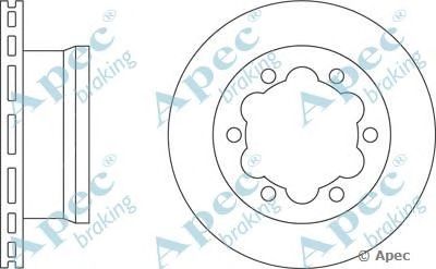 APEC BRAKING dsk2044 -  Тормозной диск